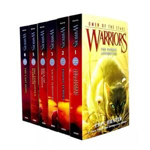 Warriors: Omen of the Stars 6 Books Set - Ages 8-12 -By Erin Hunter - PREOWNED